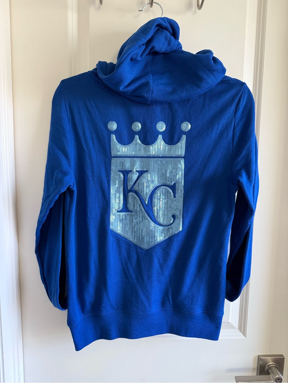 RARE Like New Victoria’s Secret Pink x MLB x 5th & Ocean Bling Royals Hoodie